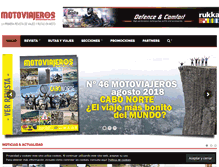 Tablet Screenshot of motoviajeros.net